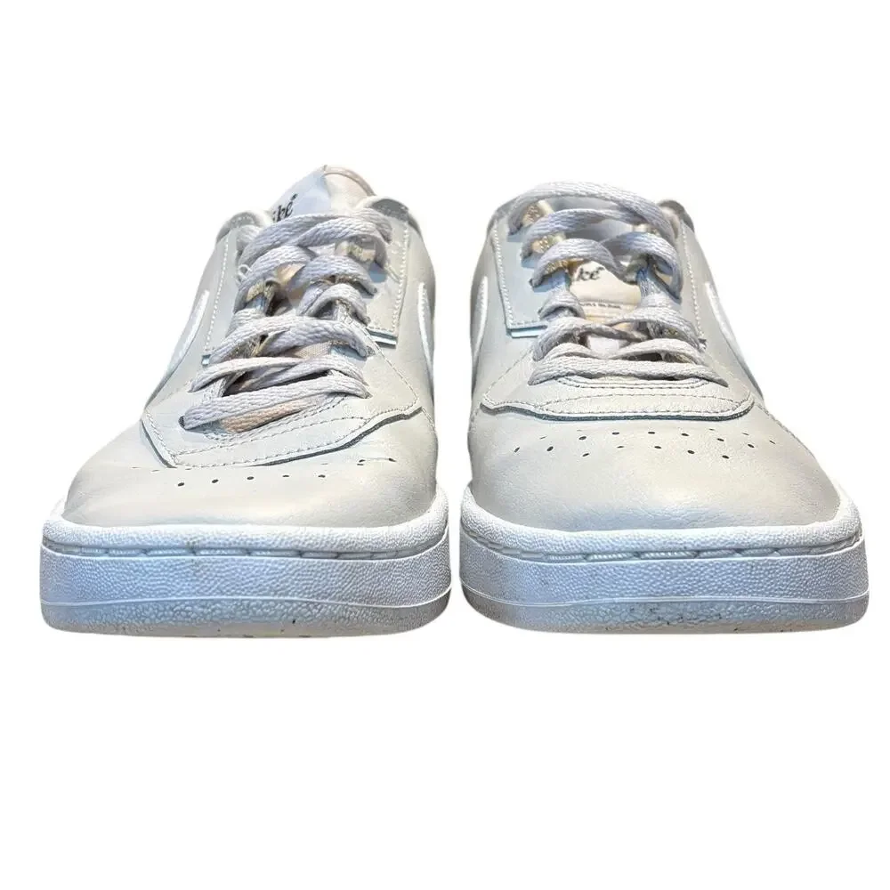 Nike Court Blanc Leather Sneakers Tan White Low Top Women's 9.5 Casual Shoes